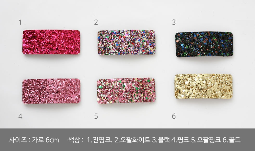 Hair Accessories Glitter Felt Square tick pin _6co