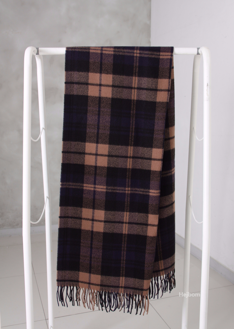 Tartan Check Shawl Muffler Winter Warm Pattern