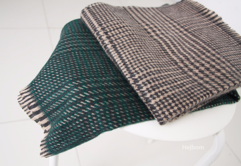 Glen Check Two-tone muffler shawl Women Winter war