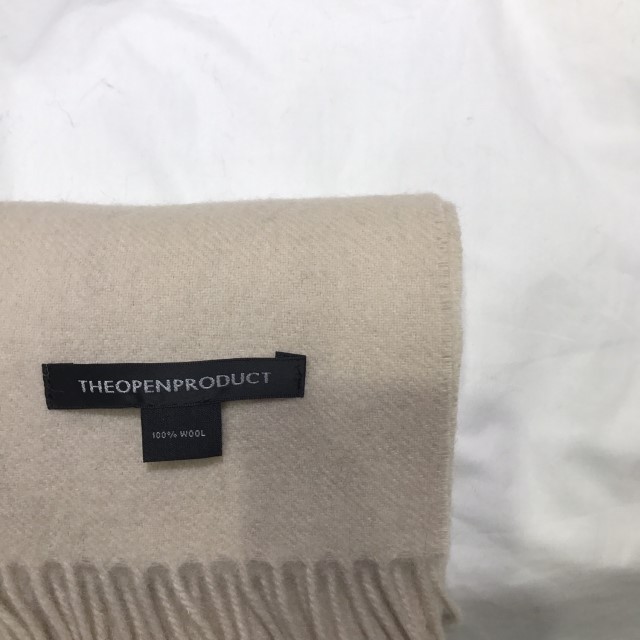 Same-day shipping open wool muffler neat natural l