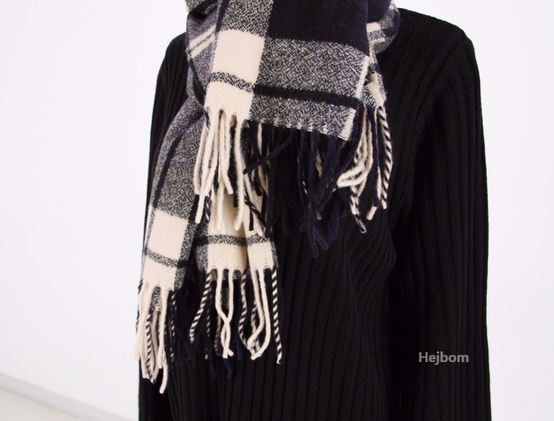 Tartan Check Shawl Muffler Winter Warm Pattern