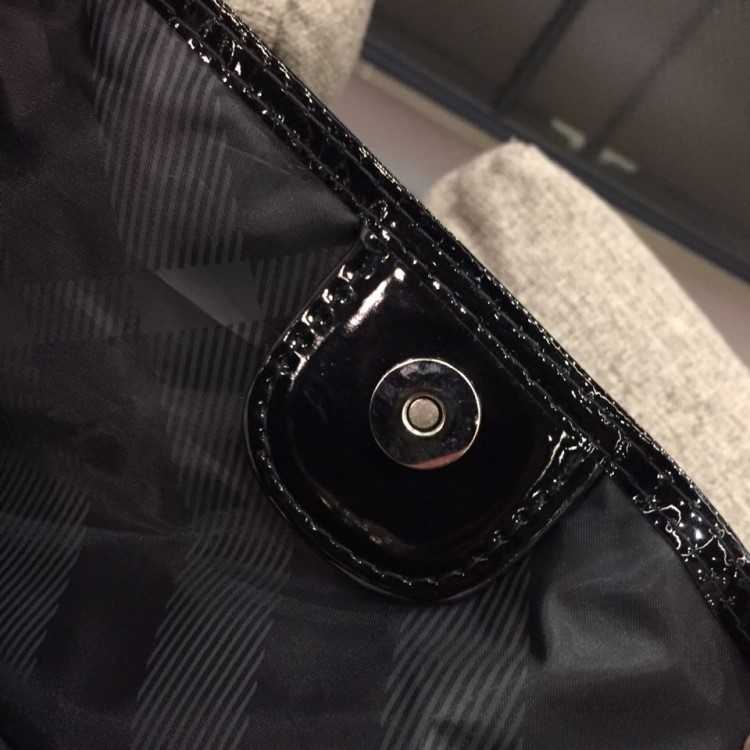 Black Enamel Eco Bag Daily Shoulder Bag Recommende