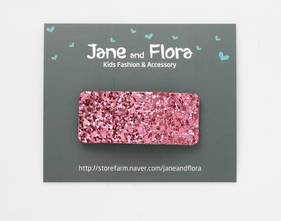 Hair Accessories Glitter Felt Square tick pin _6co