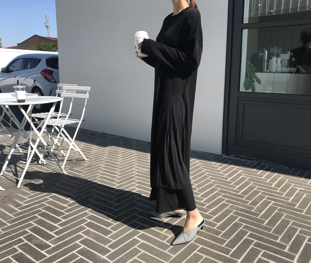 Long skirt skirt ruffle ruffle Long skirt layered 