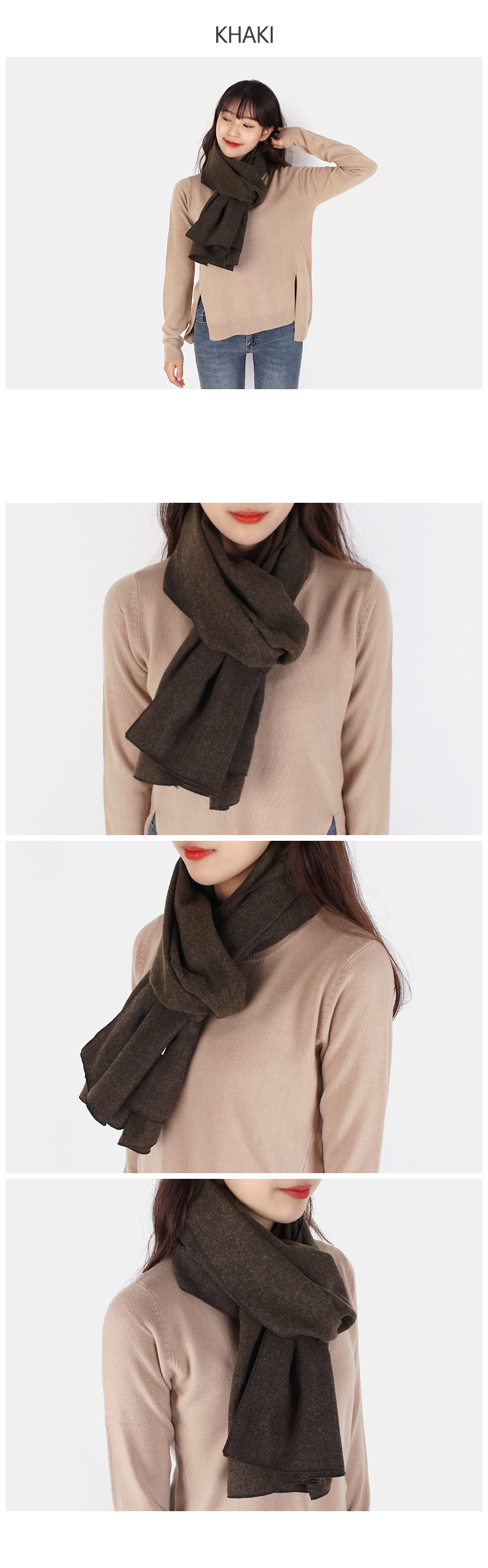 Unisex Basic Muffler Winter Shawl Basic Man Woman 