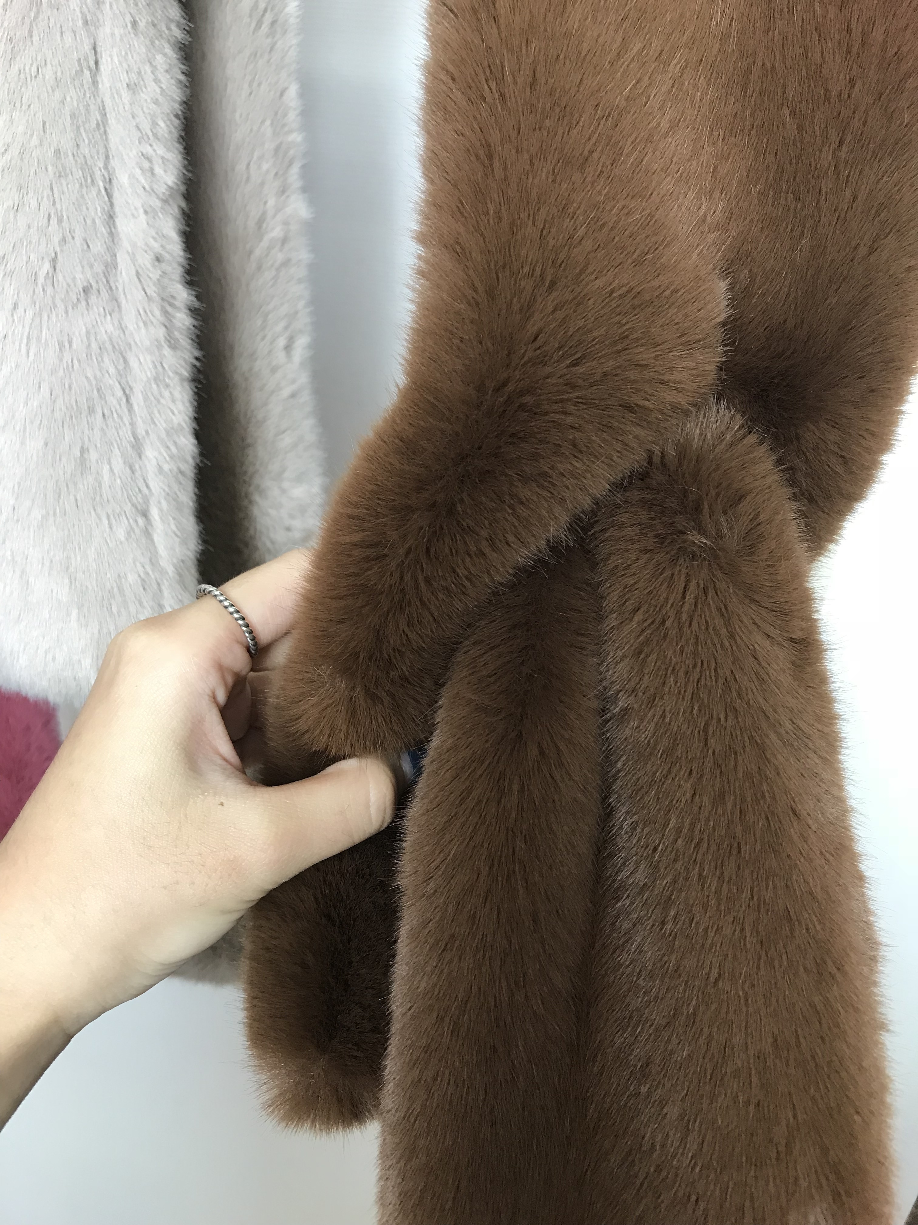 Eco fur shawl
