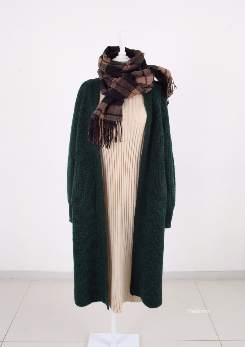 Tartan Check Shawl Muffler Winter Warm Pattern