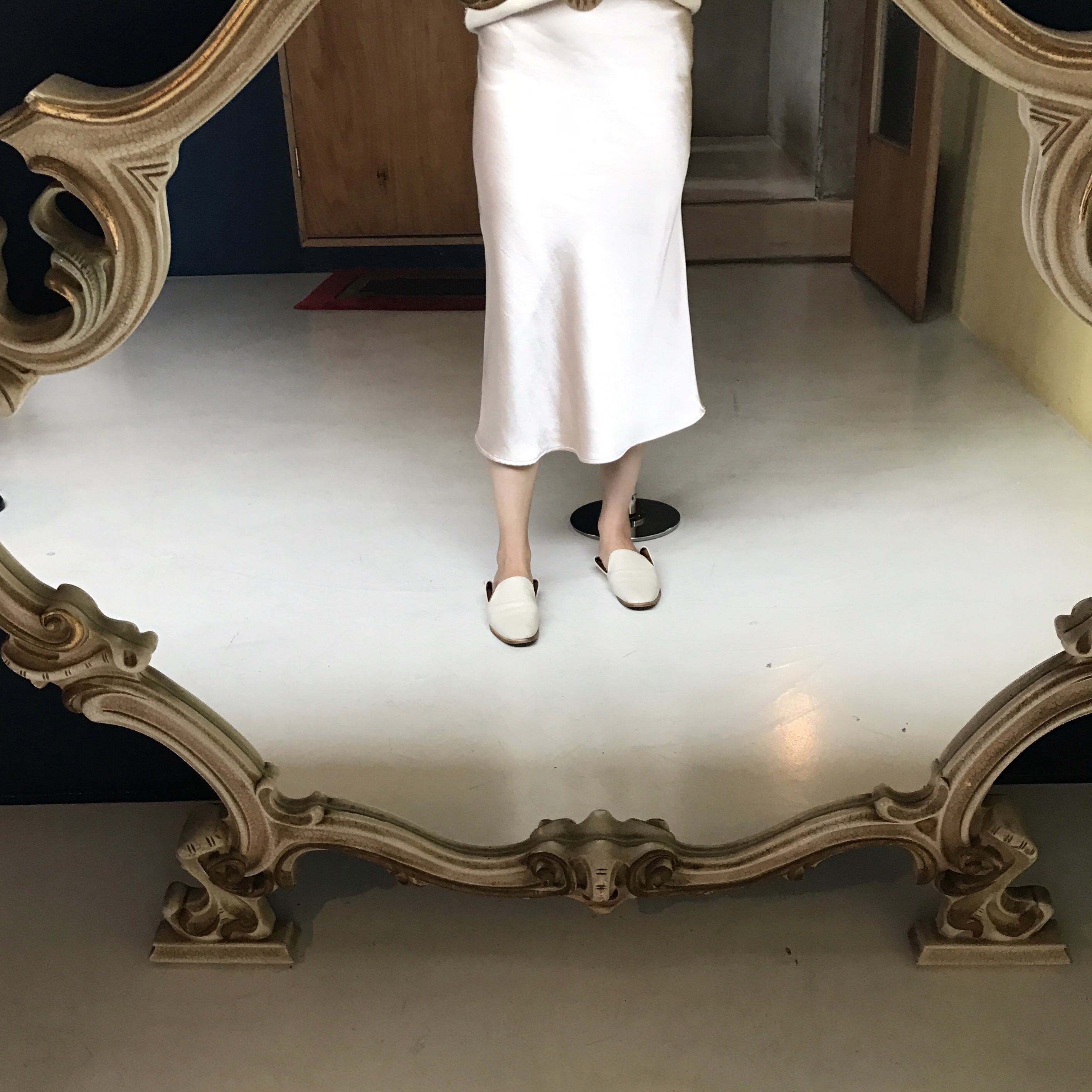 Satin mermaid skirt 2color A line Mermaid Midi 20 