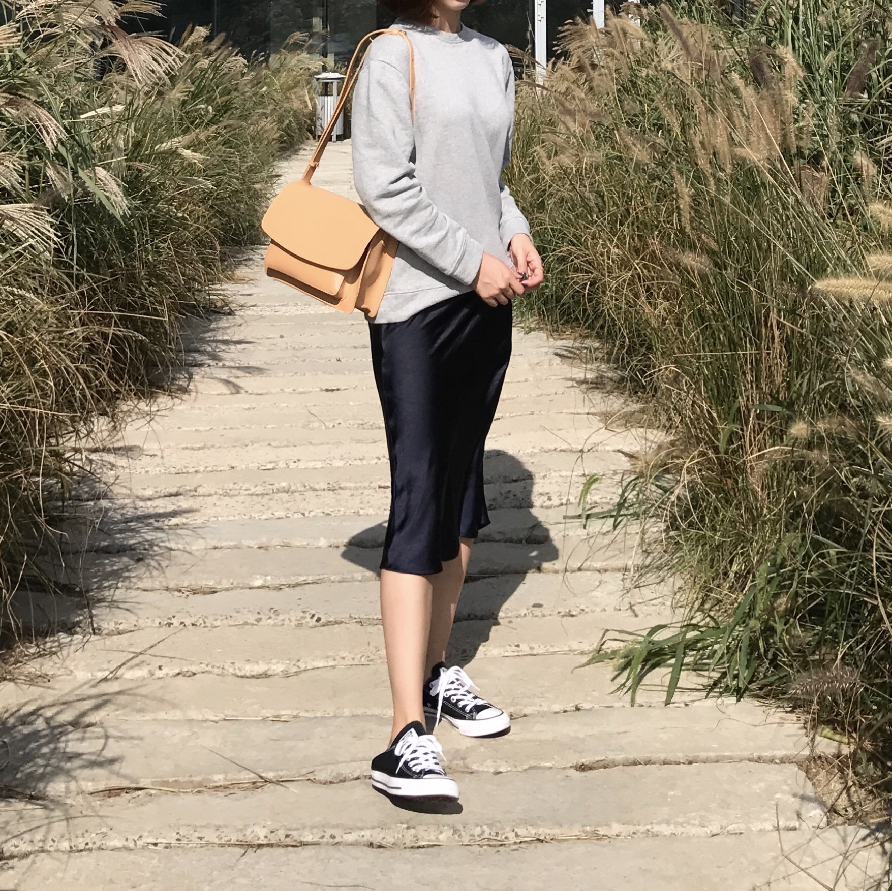 Satin mermaid skirt 2color A line Mermaid Midi 20 