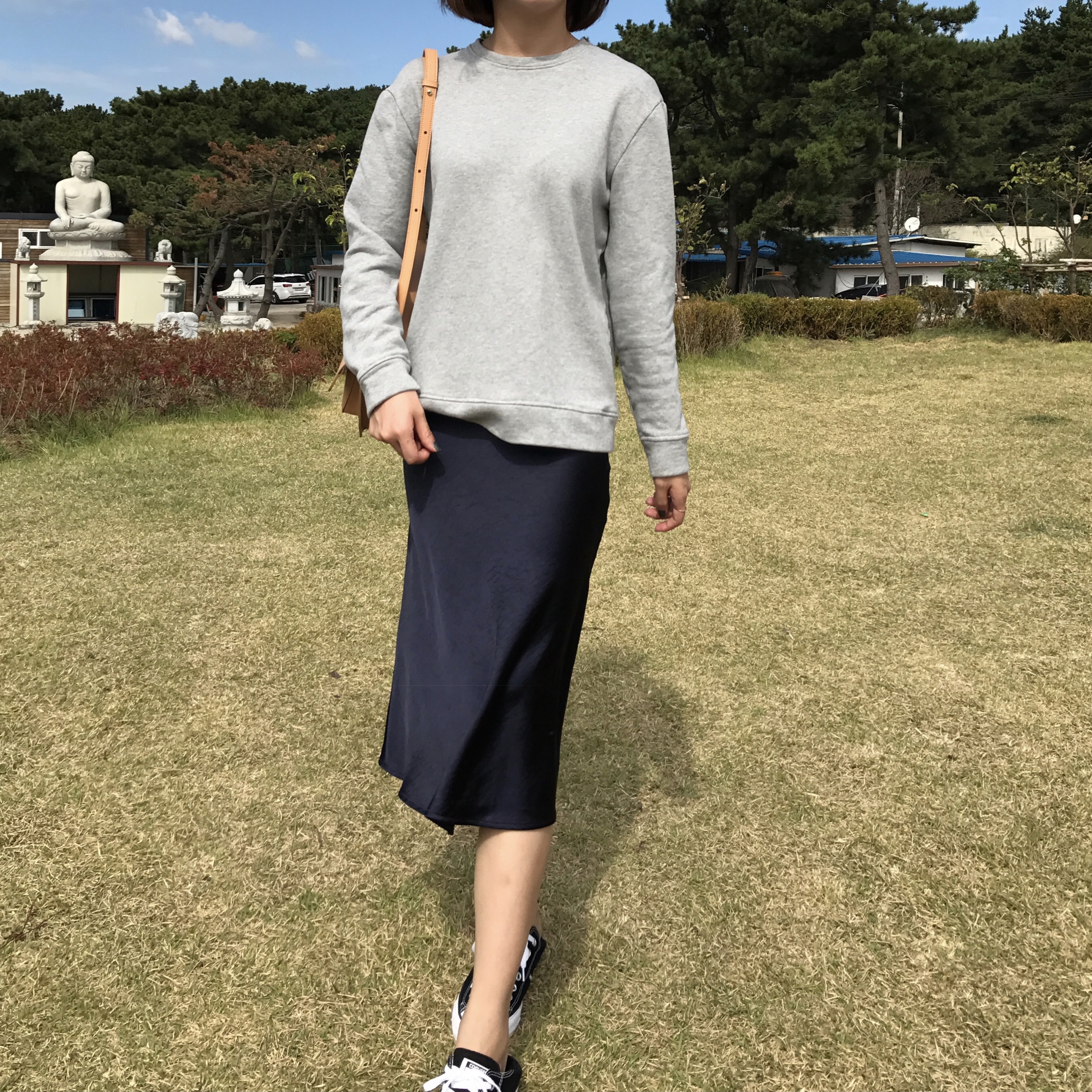 Satin mermaid skirt 2color A line Mermaid Midi 20 