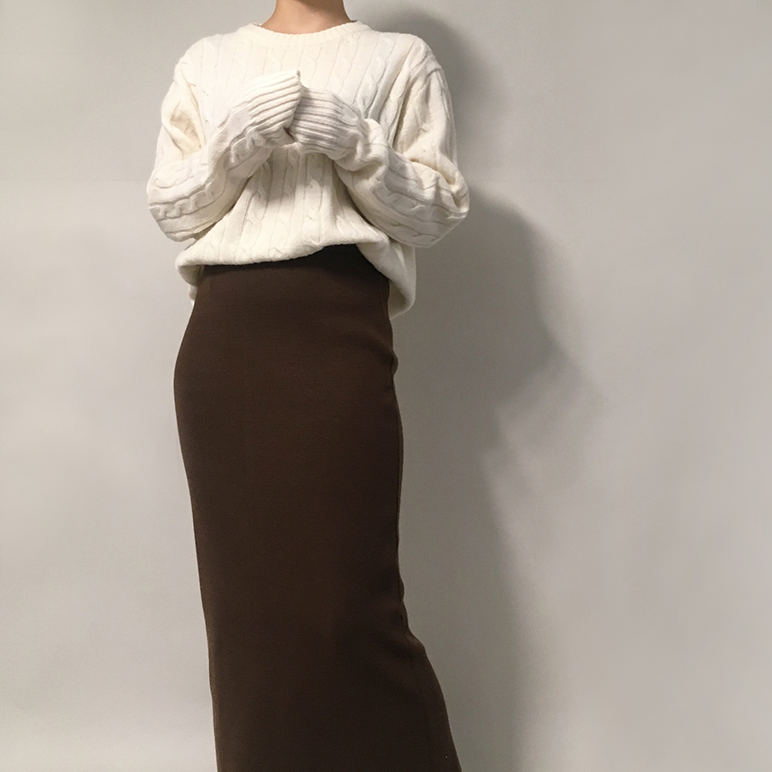 Second Beige Goliath Cut Skirt 3color Girls Long S