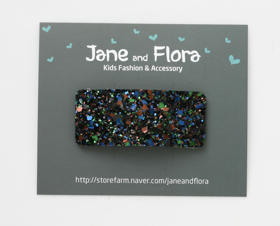 Hair Accessories Glitter Felt Square tick pin _6co