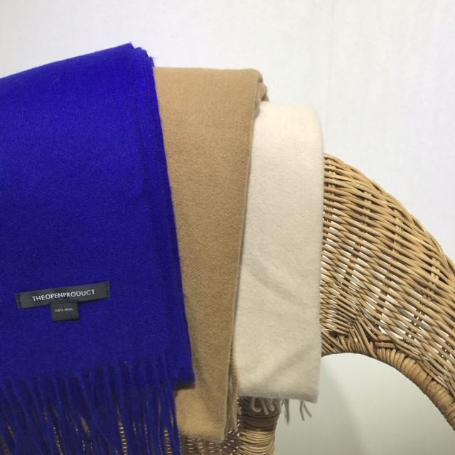 Same-day shipping open wool muffler neat natural l