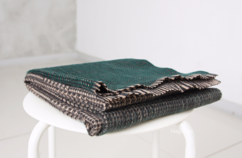 Glen Check Two-tone muffler shawl Women Winter war