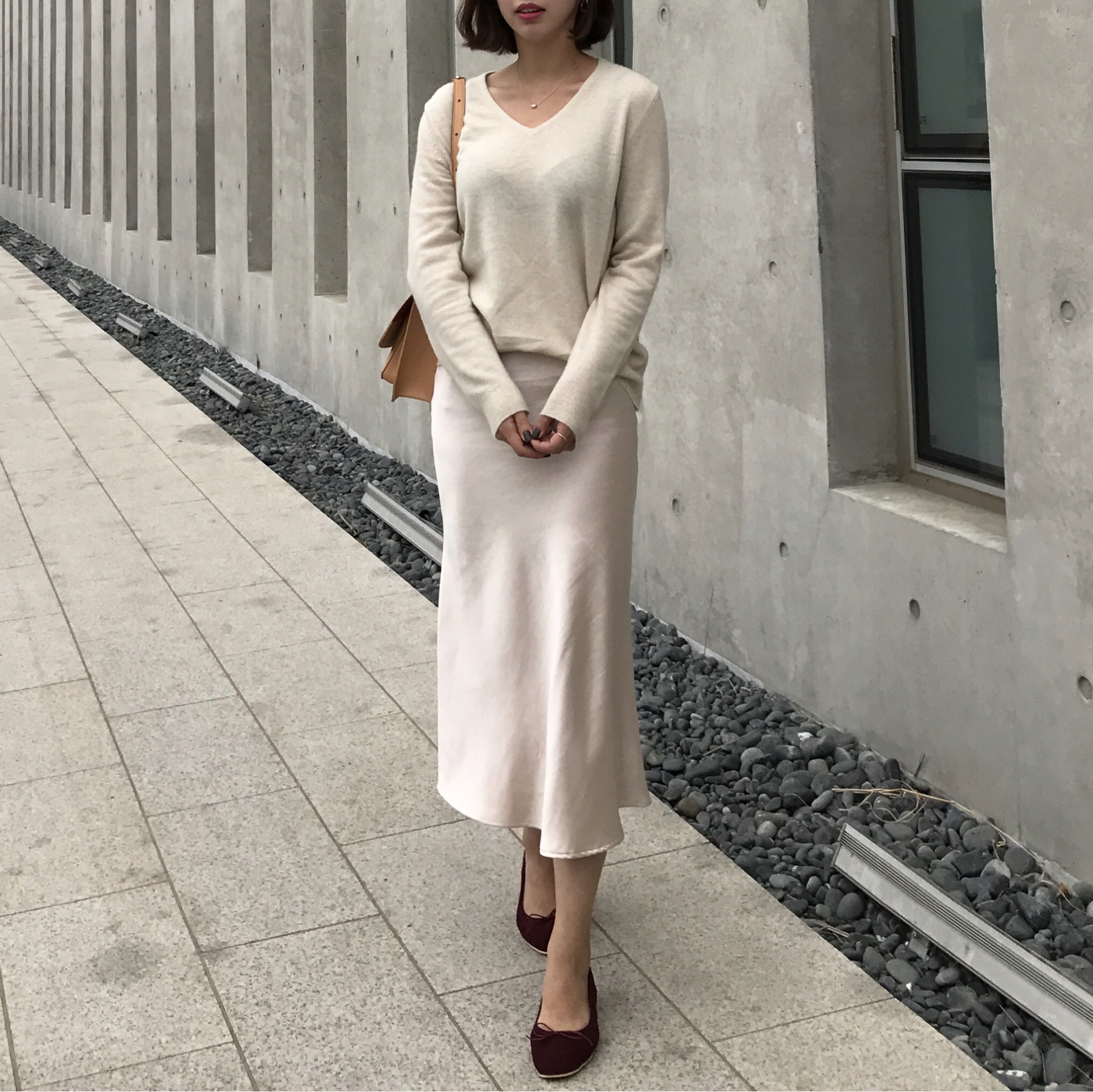 Satin mermaid skirt 2color A line Mermaid Midi 20 