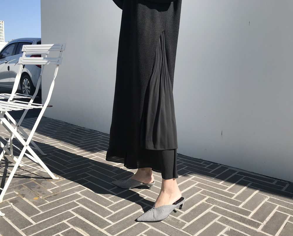 Long skirt skirt ruffle ruffle Long skirt layered 