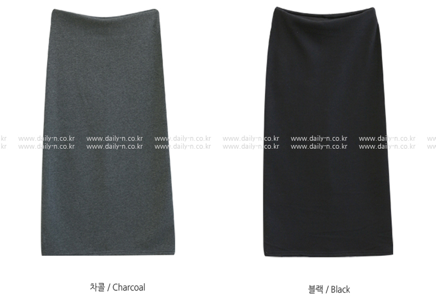 Brushed H-line long skirt Marvel mink Winter trim 