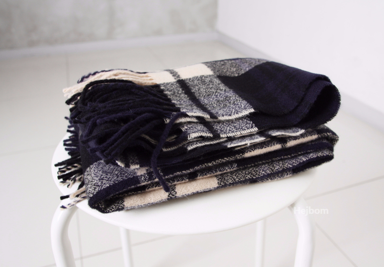 Tartan Check Shawl Muffler Winter Warm Pattern