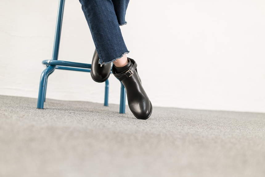 Rain Velcro Ankle Boots 3.0cm Bonnie and Room Casu