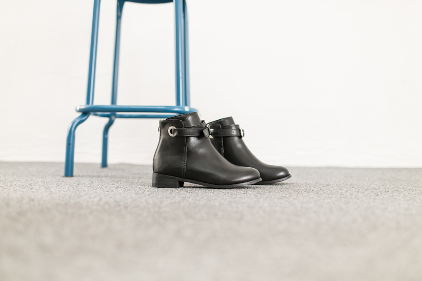 Rain Velcro Ankle Boots 3.0cm Bonnie and Room Casu