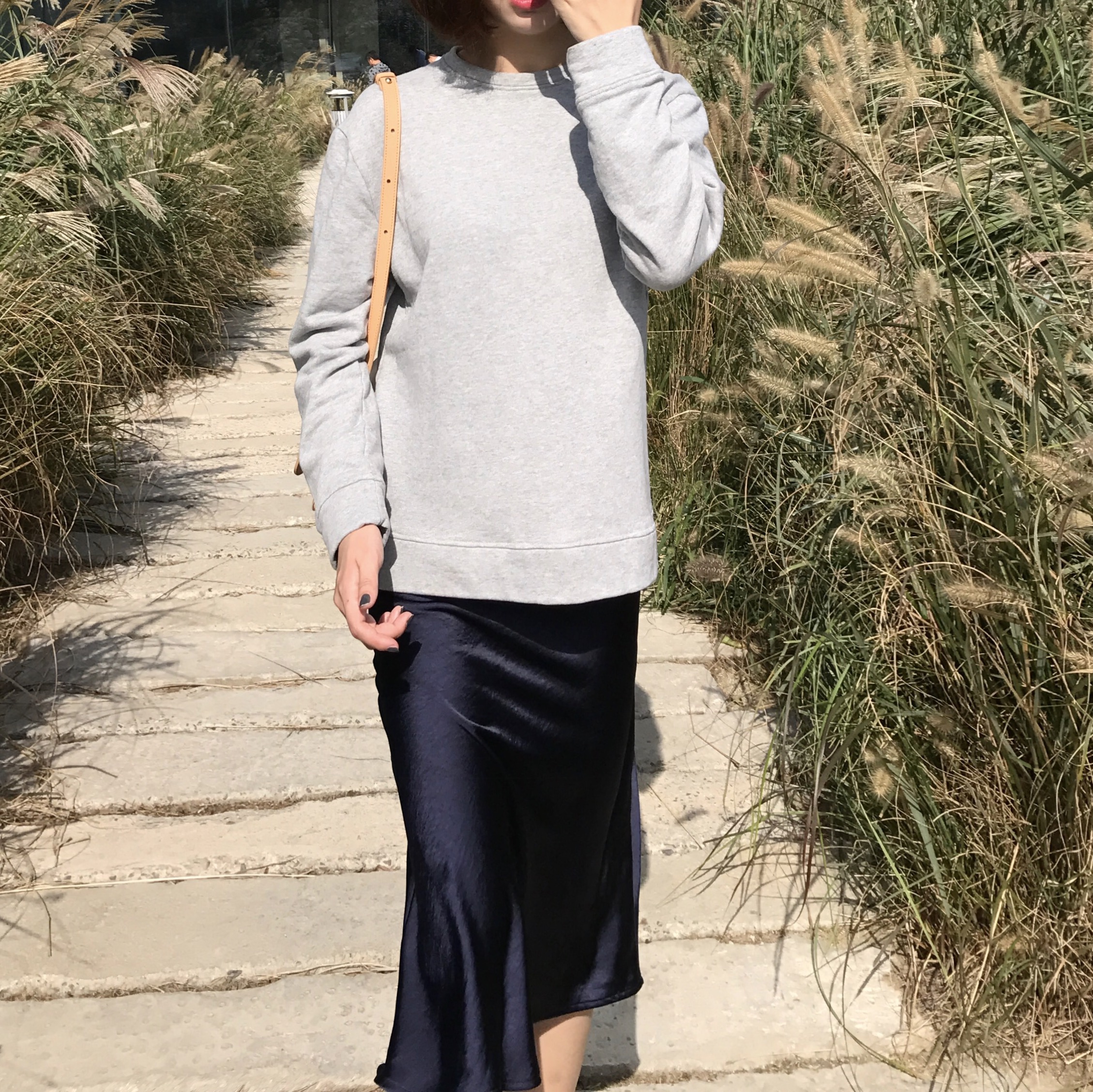 Satin mermaid skirt 2color A line Mermaid Midi 20 