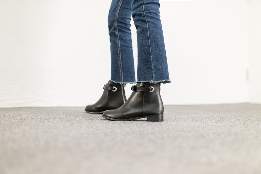 Rain Velcro Ankle Boots 3.0cm Bonnie and Room Casu