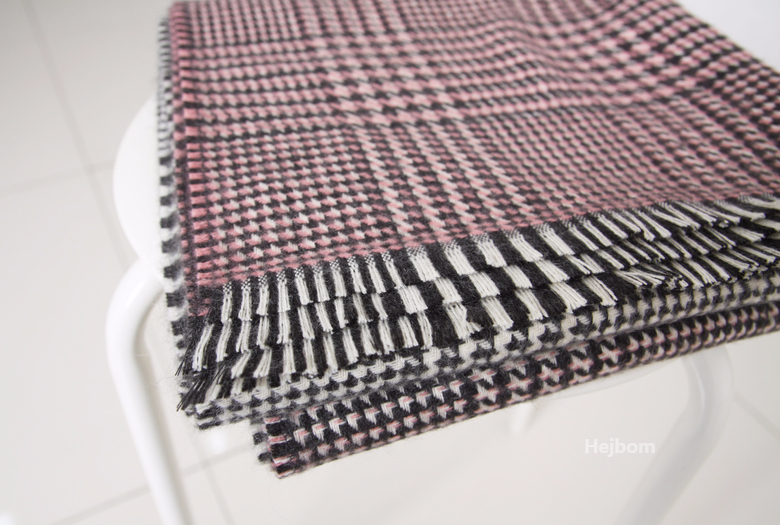 Glen Check Two-tone muffler shawl Women Winter war