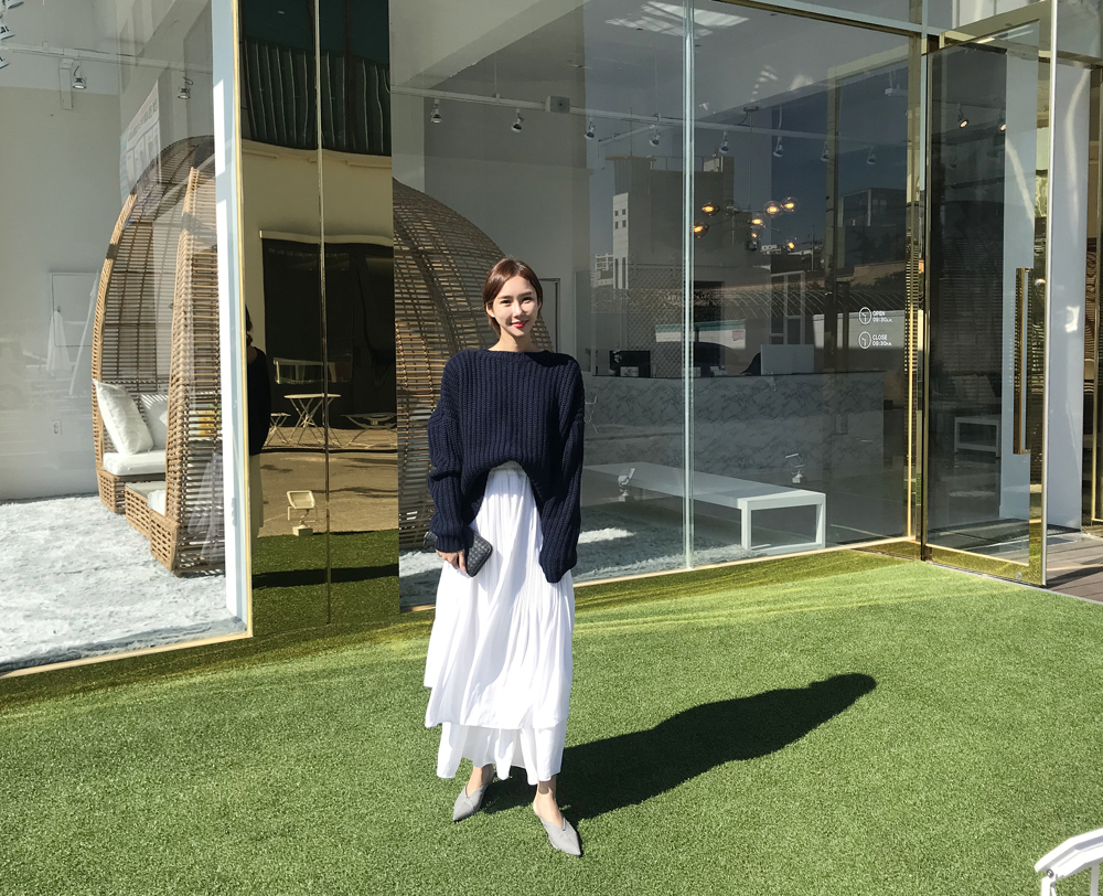 Long skirt skirt ruffle ruffle Long skirt layered 