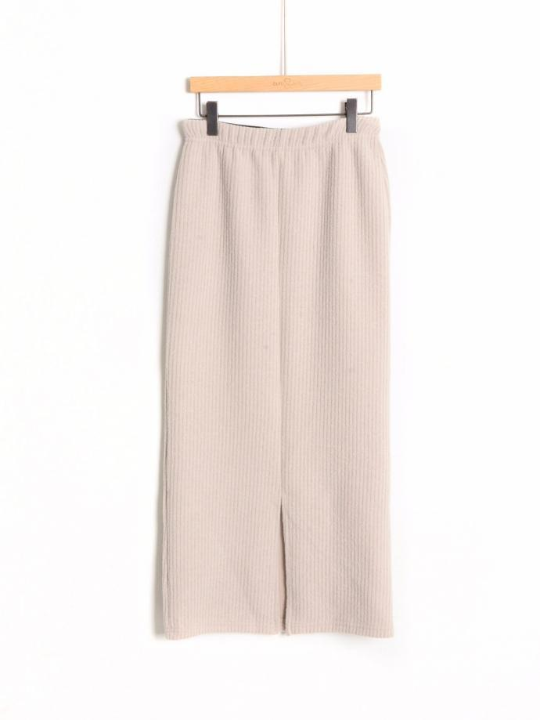 Women brushed long skirt female banding base