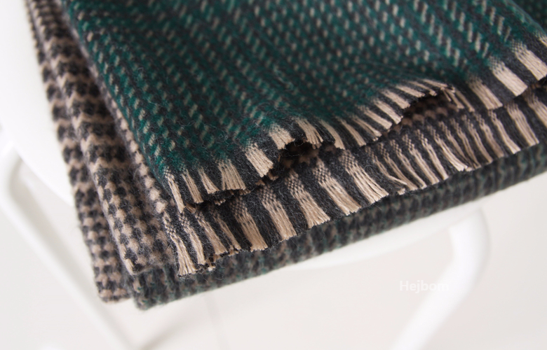 Glen Check Two-tone muffler shawl Women Winter war