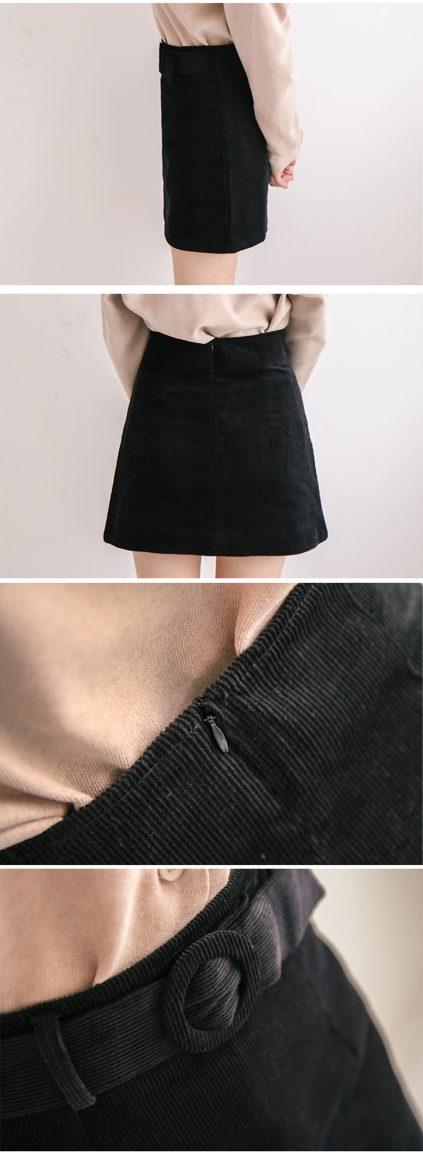 Egg belt Goalden A-line mini skirt skirt autumn wi