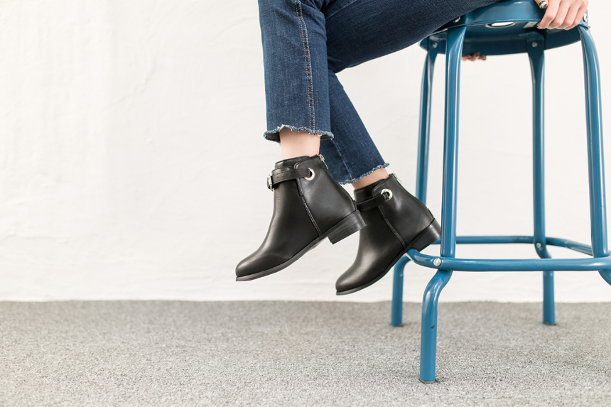 Rain Velcro Ankle Boots 3.0cm Bonnie and Room Casu