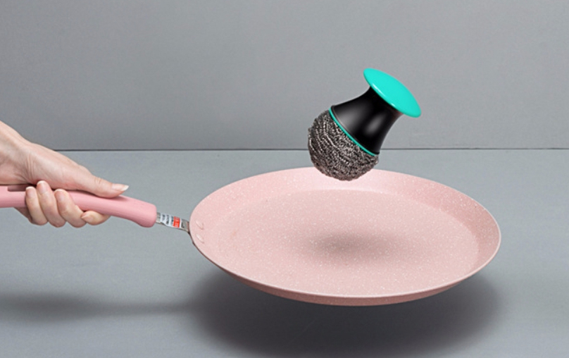 Scrubber Dish Washing Pot Handle withdrawal Semi 2