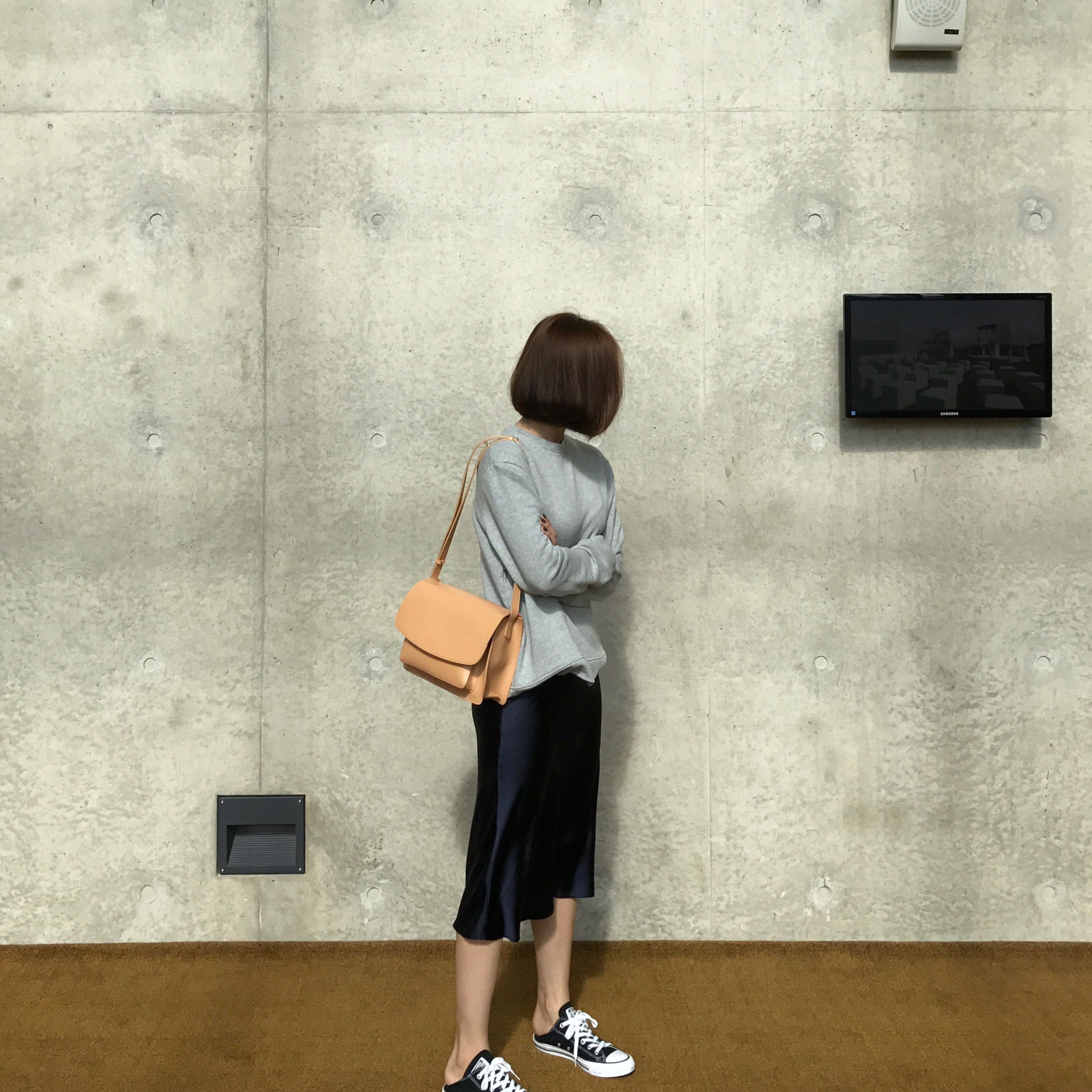 Satin mermaid skirt 2color A line Mermaid Midi 20 