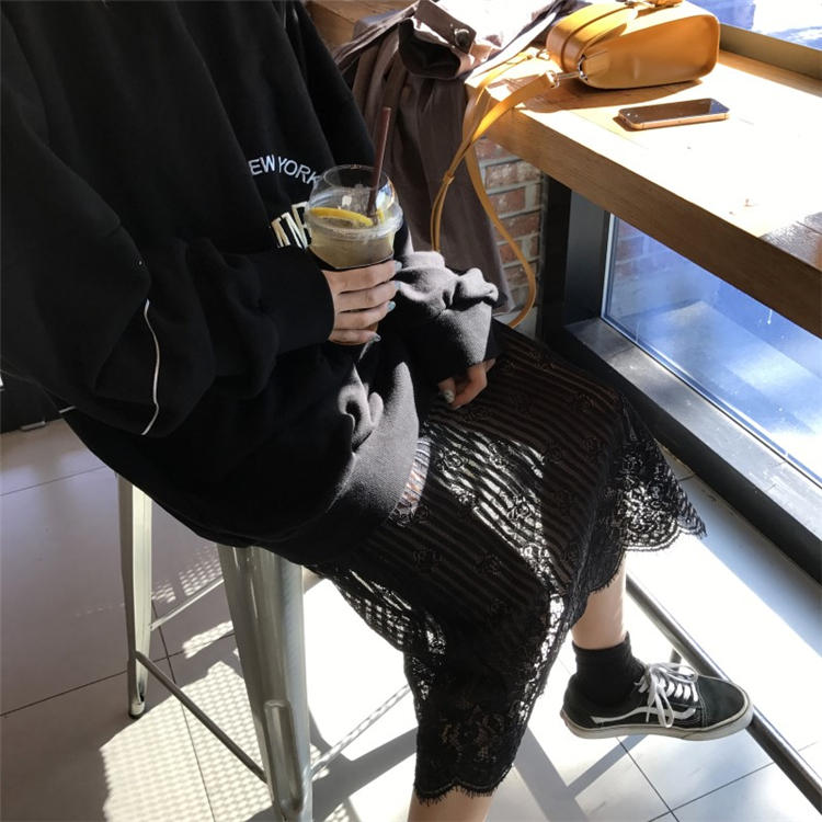 Mono Daily Race Layered Long Skirt Minimal Look Co