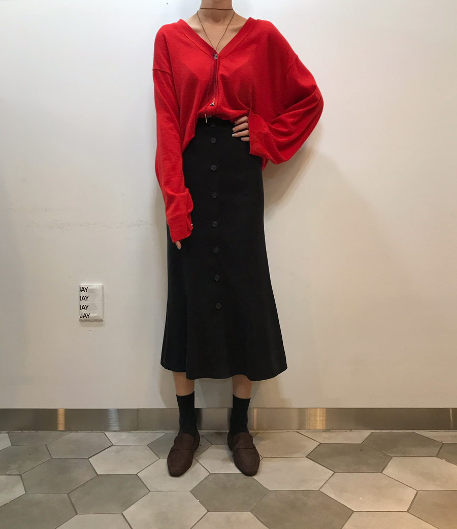 Button Skirt Mermaid Winter Mermaid Black Beige Lo