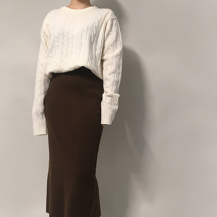 Second Beige Goliath Cut Skirt 3color Girls Long S
