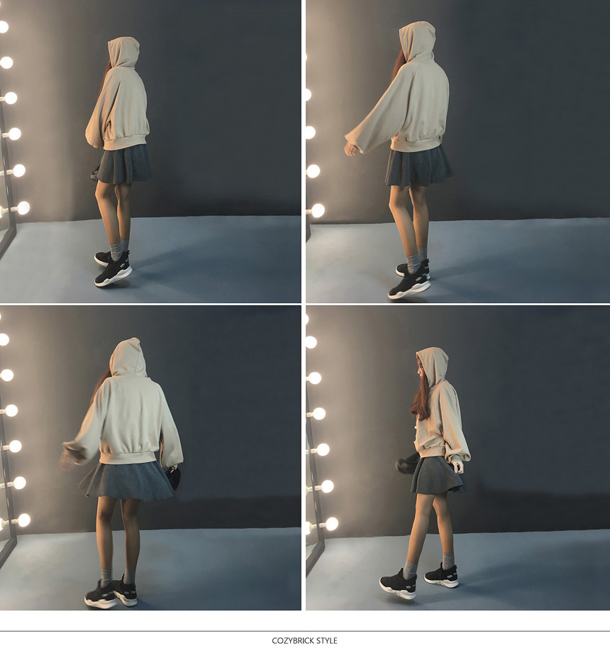 A line flare knit mini skirt Black, gray female Vi