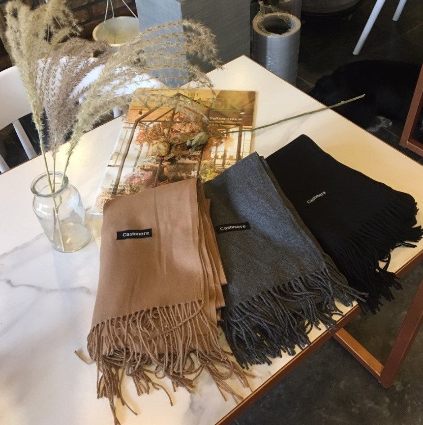 Winter Mens Muffler Shawl Luxury 20s Cashmere Dad 