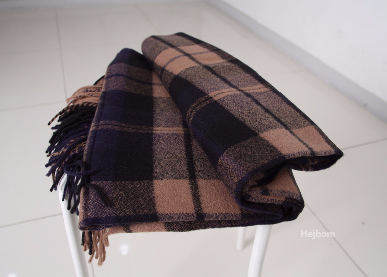 Tartan Check Shawl Muffler Winter Warm Pattern