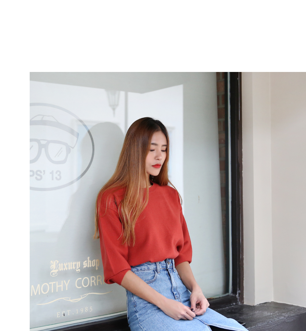 Denim Skirt slit long wash denim blue skirt high w