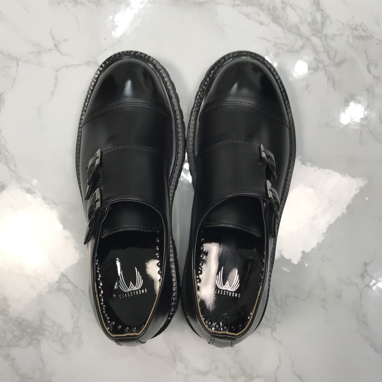 Monk Clipper Loafers Shoes 4.5cm high-calf comfort
