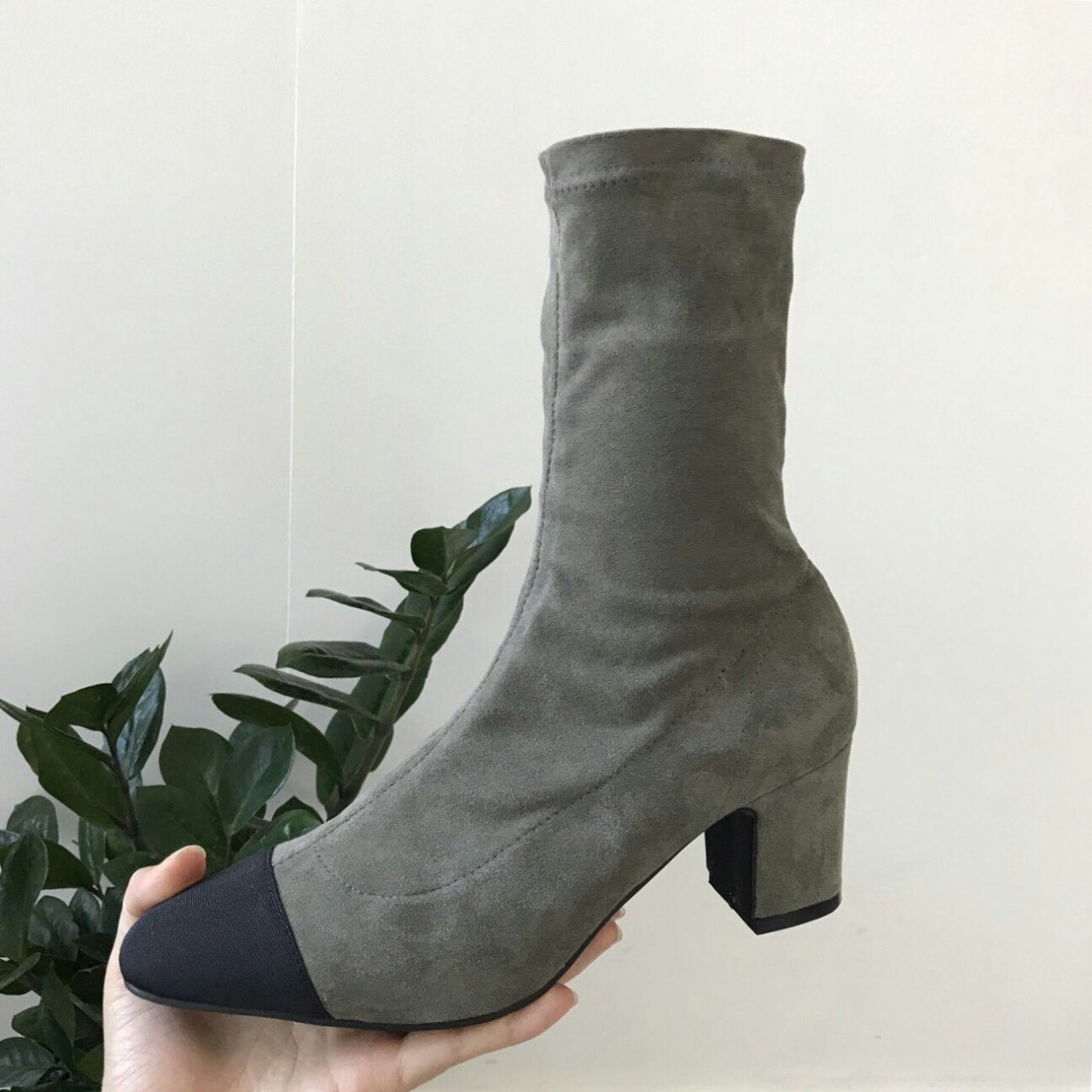 Color Suede Ankle Boots Span Women's Angle Wint