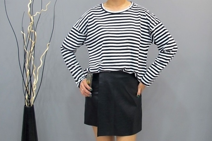 Leather miniskirt leather sexy club Kodakodi silve