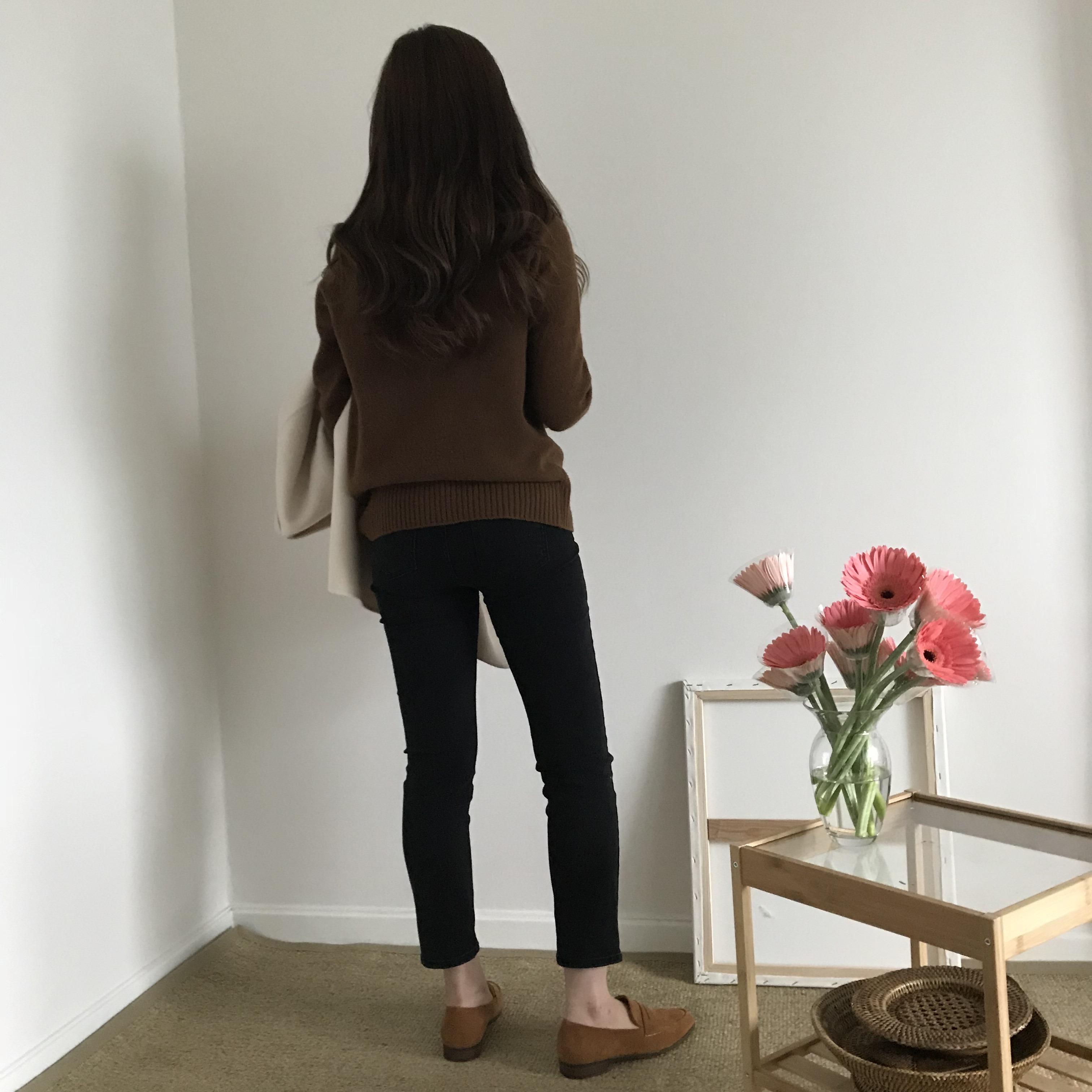 Korea Jeans Pants Women's Fit Black Denim Pants