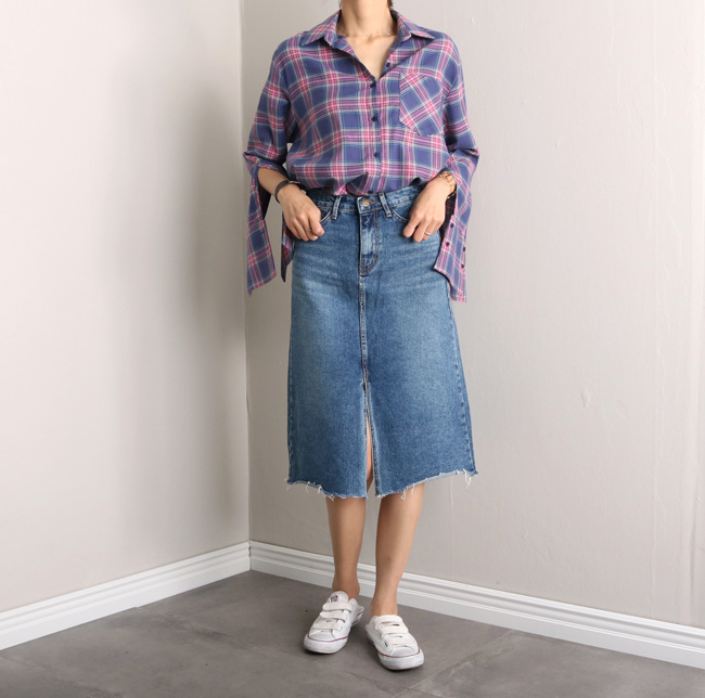 Denim skirt tweed denim skirt a line
