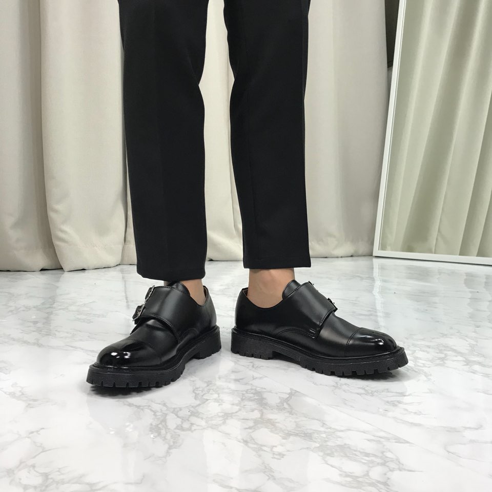 Monk Clipper Loafers Shoes 4.5cm high-calf comfort