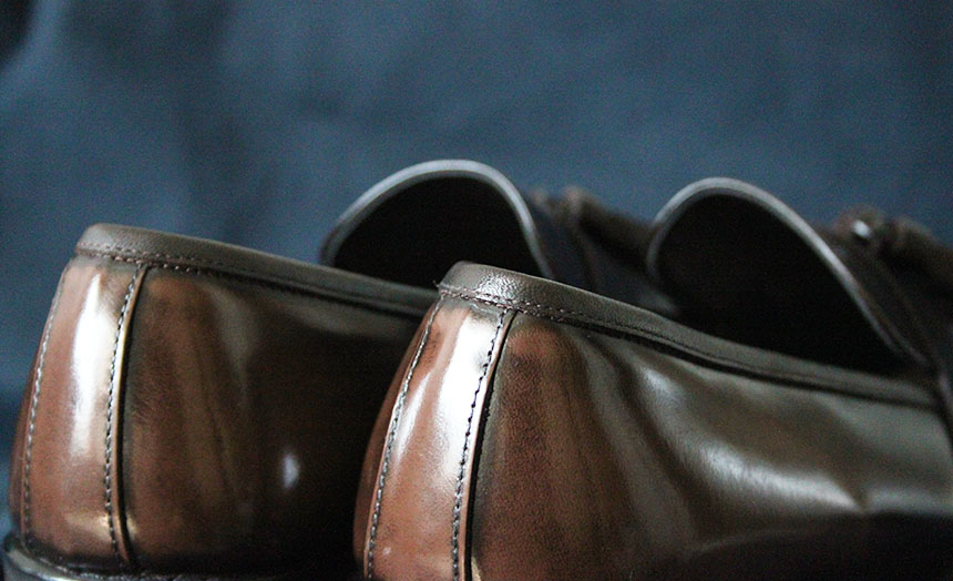 Natural cowhide leather handmade Uitip point detai