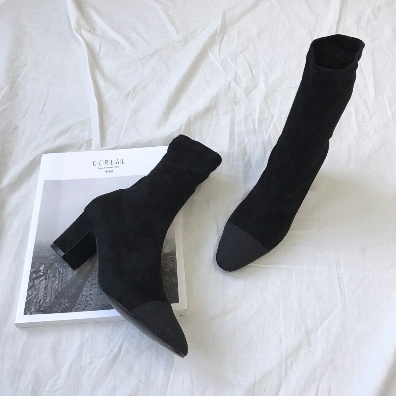 Color Suede Ankle Boots Span Women's Angle Wint