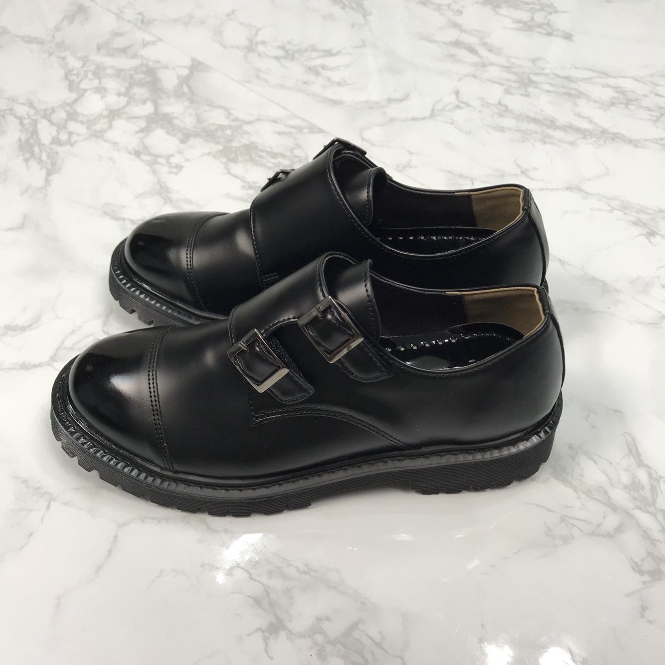 Monk Clipper Loafers Shoes 4.5cm high-calf comfort